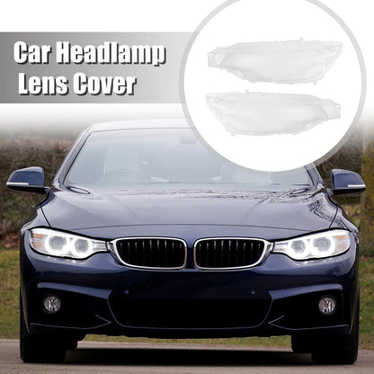 Pair Front Headlight Lens Cover for BMW F30 F31 F35 (2013-2016)