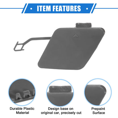 Rear Bumper Tow Hook Eye Hole Cover Cap Gray for BMW 3 F30 (2012-2015)