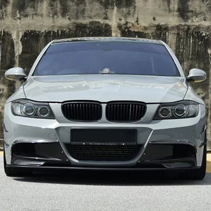 Front Lip Spoiler Splitter for BMW 3 Series E90 E91 M Sport Carbon Black (2009-2012)
