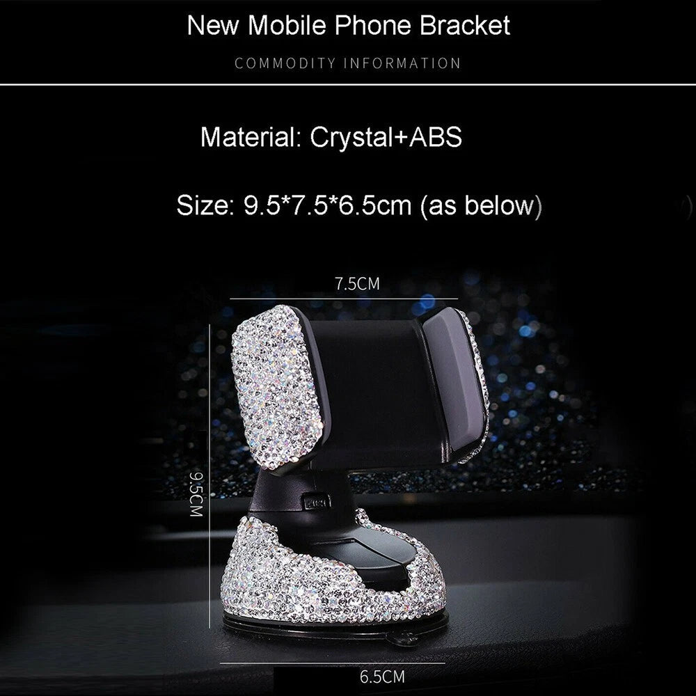 Car Phone Holder Dashboard Stand with Adjustable Clamp for All Makes
