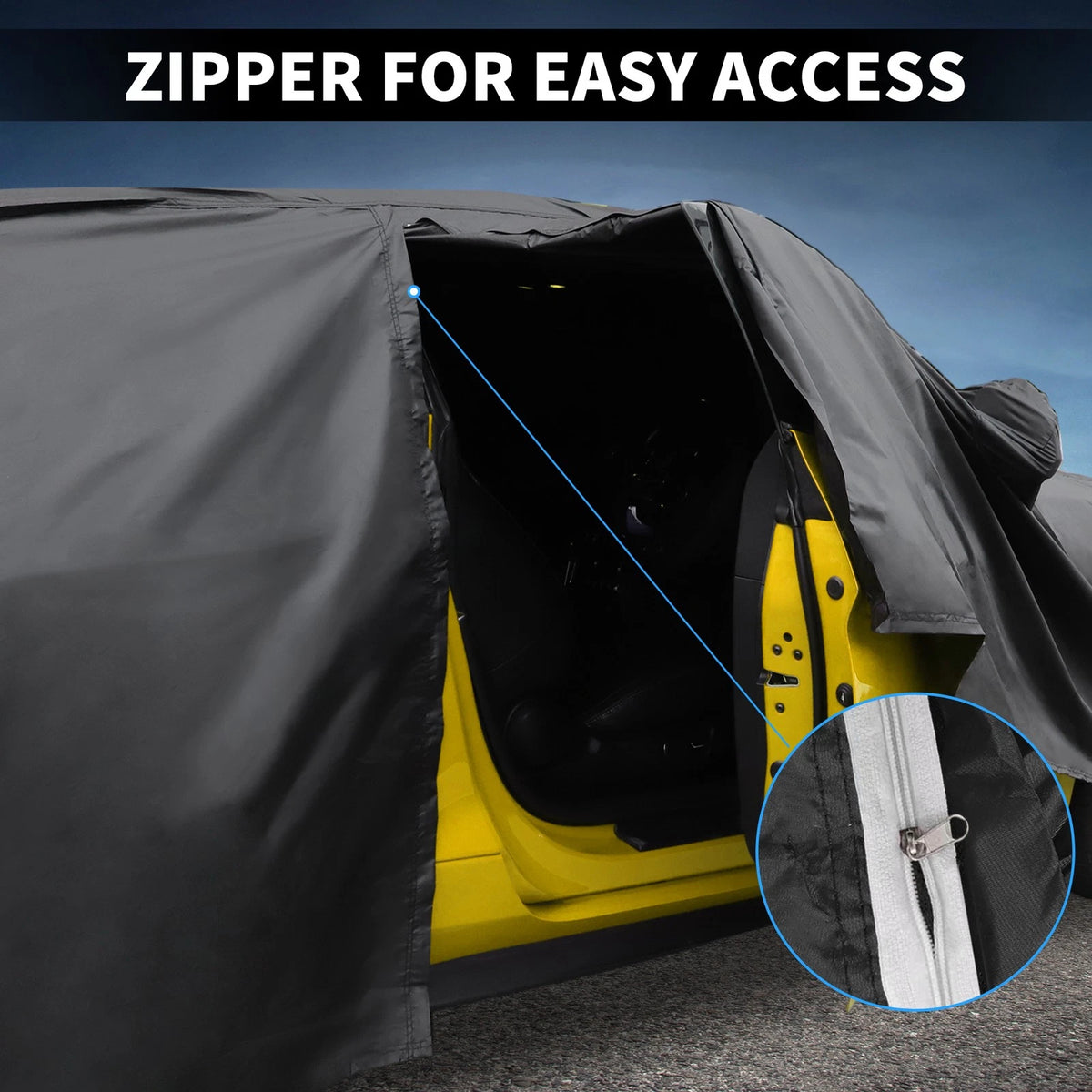 Waterproof Car Cover for Kia Cee'd 2007-2018, PEVA Spunlace Cotton, Zipper