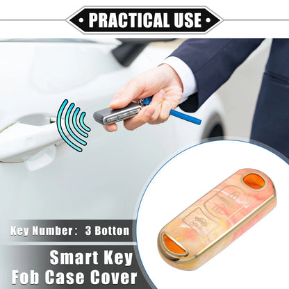 3 x Buttons Remote Smart Key Fob Cover Case for Mazda CX-3 CX-4 CX-5 (2016-2021)