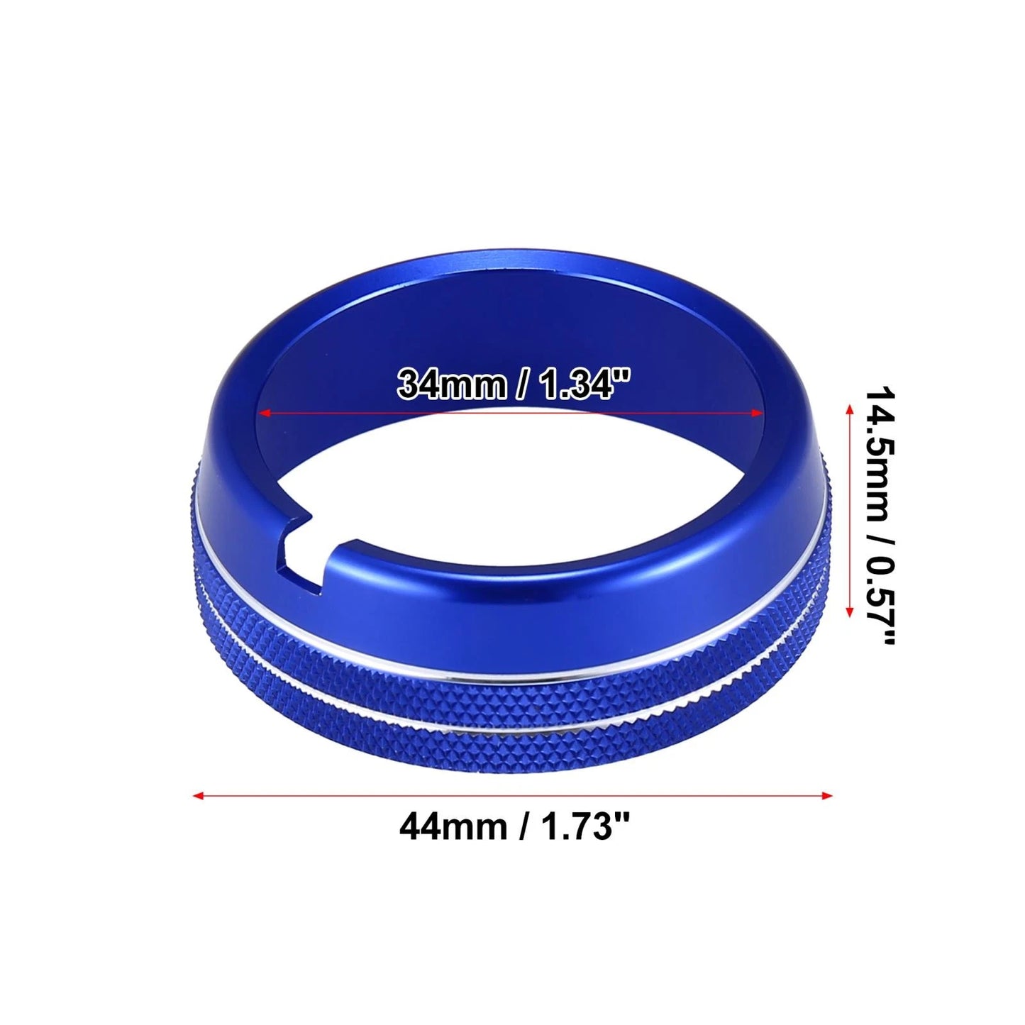 Headlights Switch Button Knob Ring Trim Cover for Dodge Ram Blue (2010 - 2017)