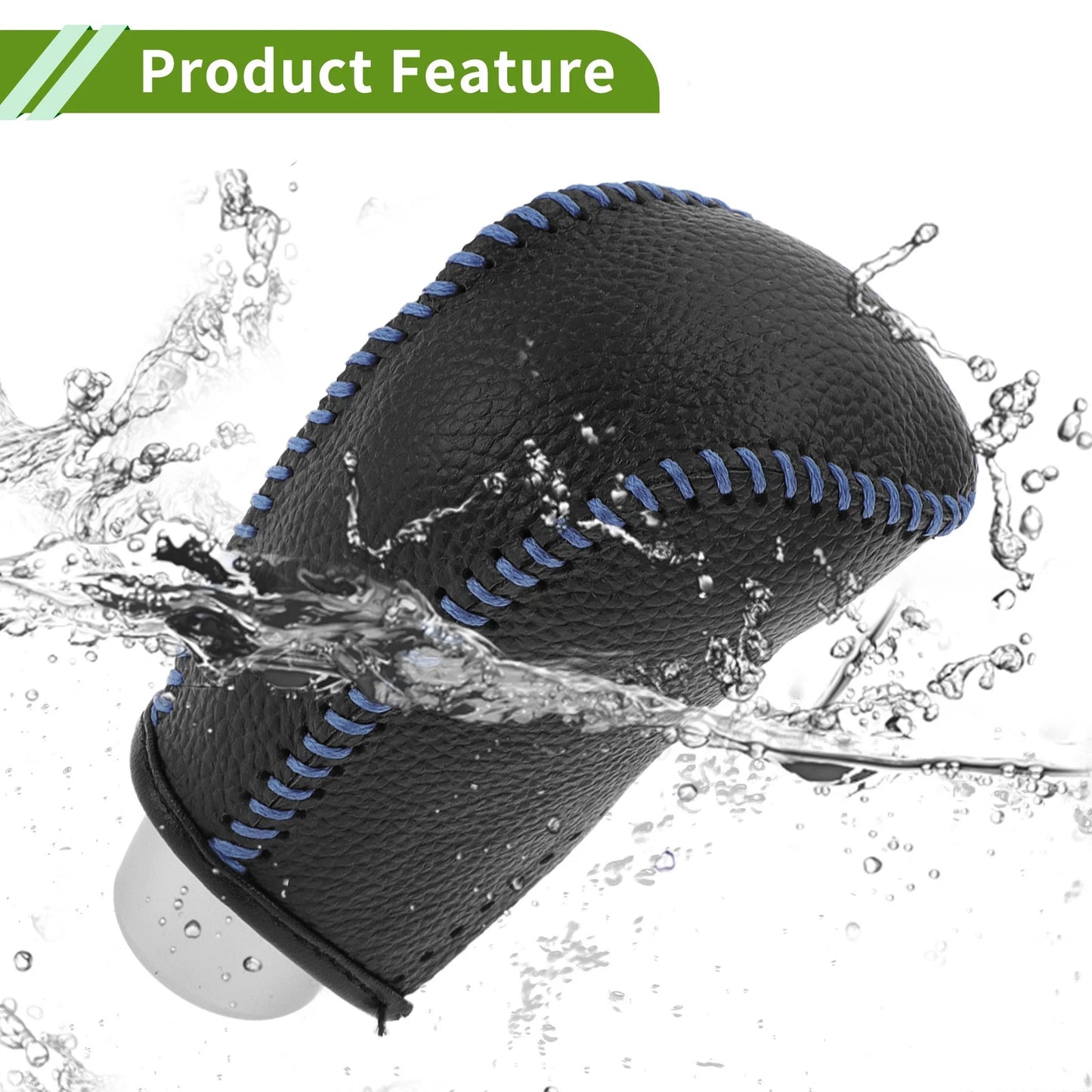 Car Gear Shift Knob Cover for Toyota Corolla (2009-2013) Pebbled Black Blue