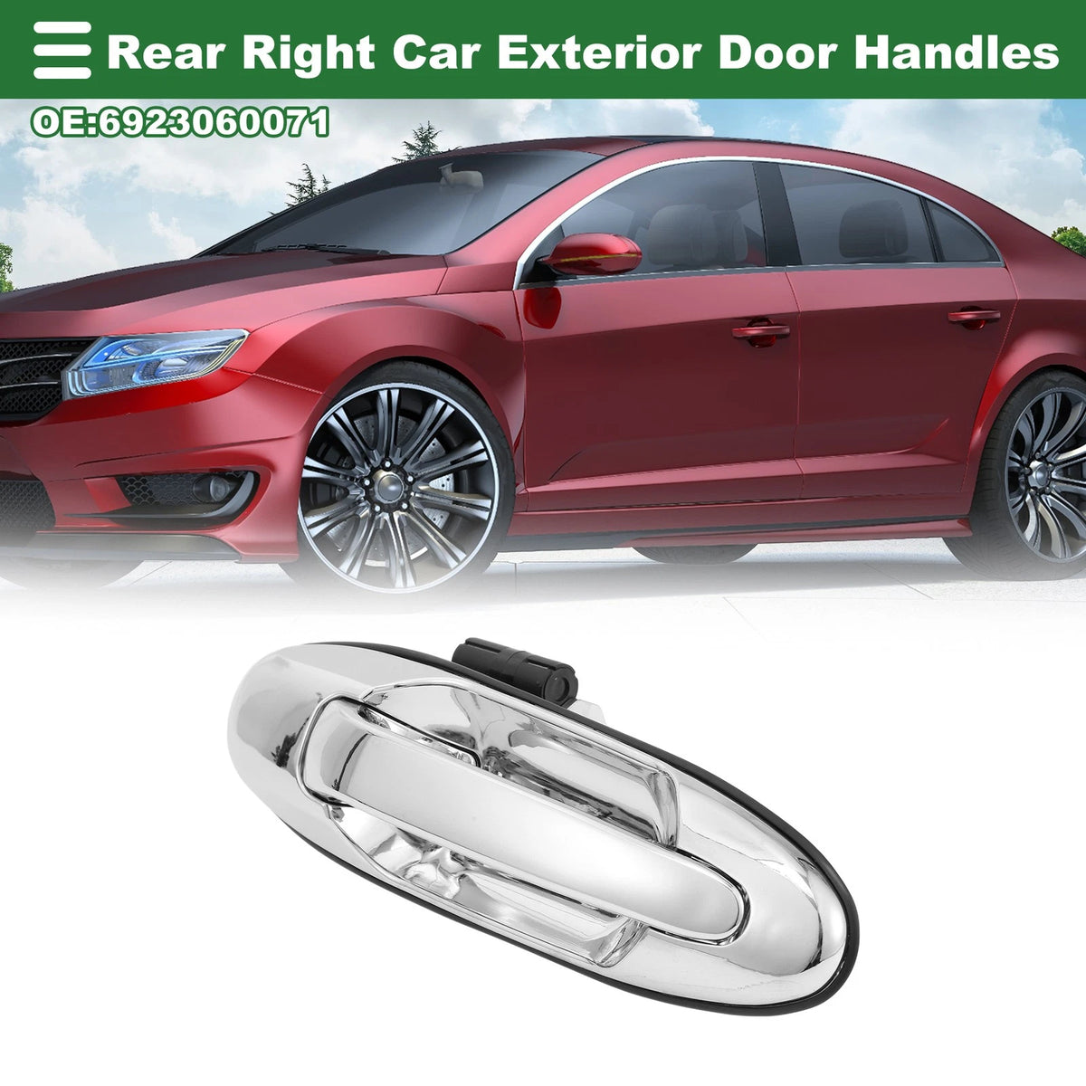 Rear Right Exterior Door Handle for Toyota Land Cruiser (1998-2007)