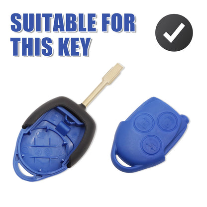 Key Fob Shell Case for Ford Transit Van 1 x 3 Button