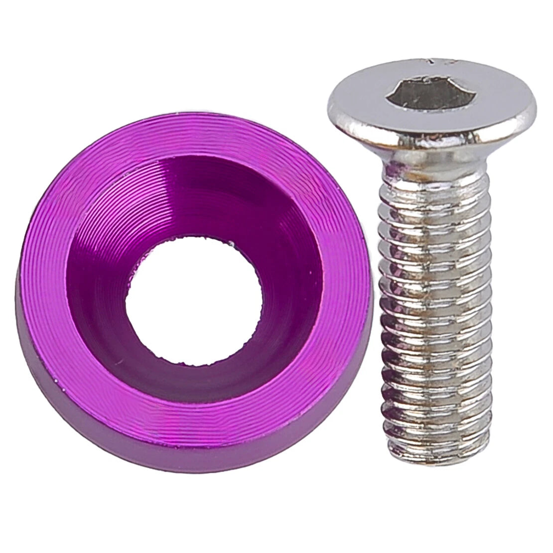 40 x Billet Aluminum Fender Bumper Washer Bolts