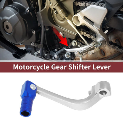 Folding Shifter Lever for Honda CRF110F (2013-2018) Silver Blue