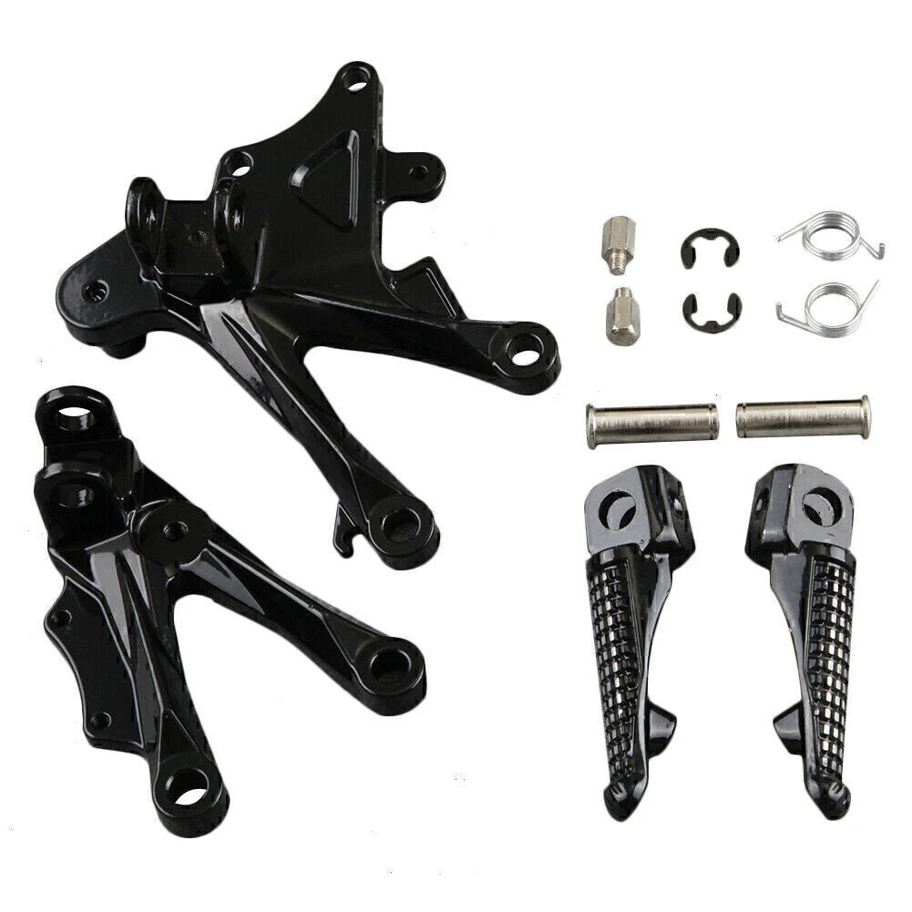 Front Footpegs L&R Brackets for KAWASAKI Ninja ZX10R (2006-2010)