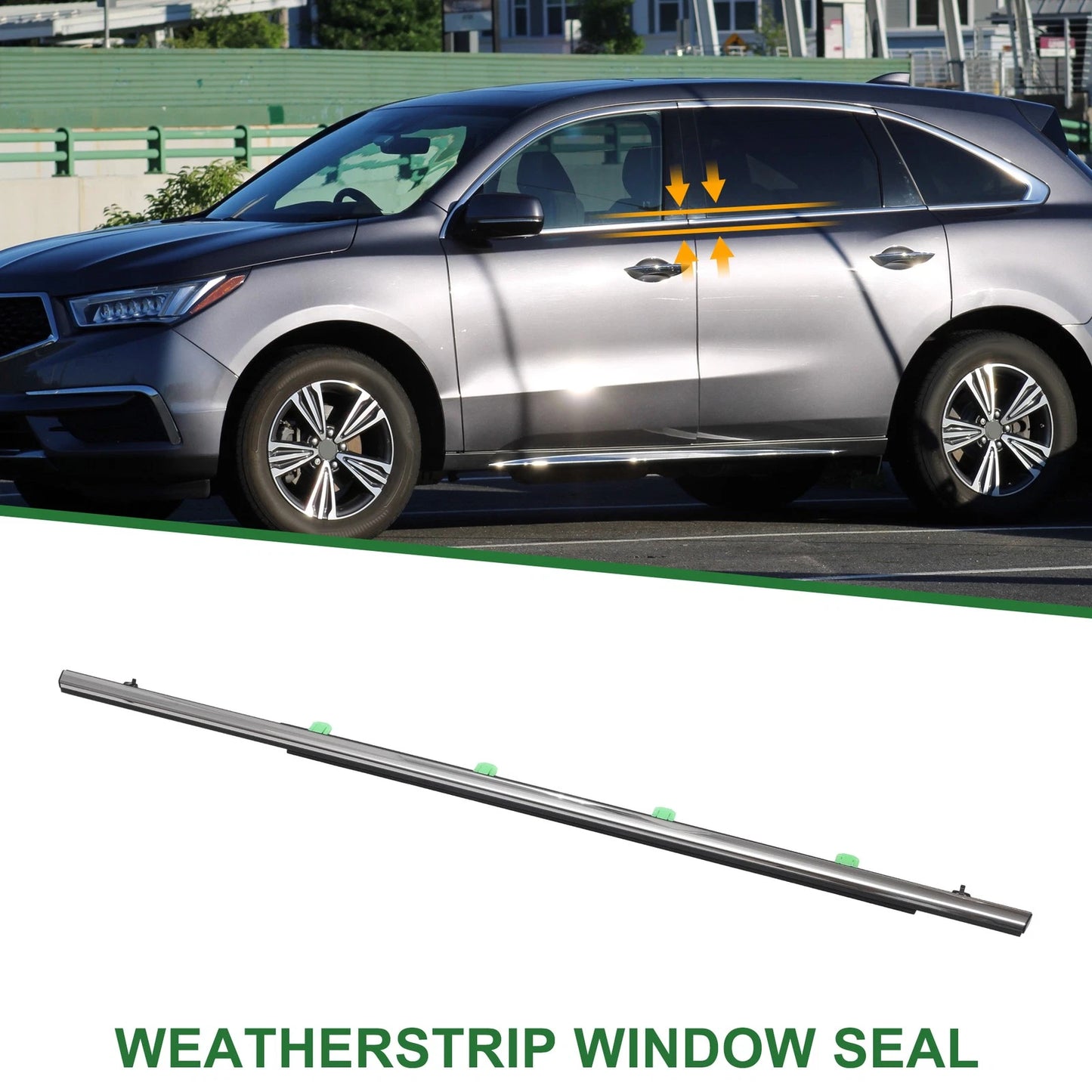 1 x Rear Left Weatherstrip Window Seal for Acura RDX (2013-2018)