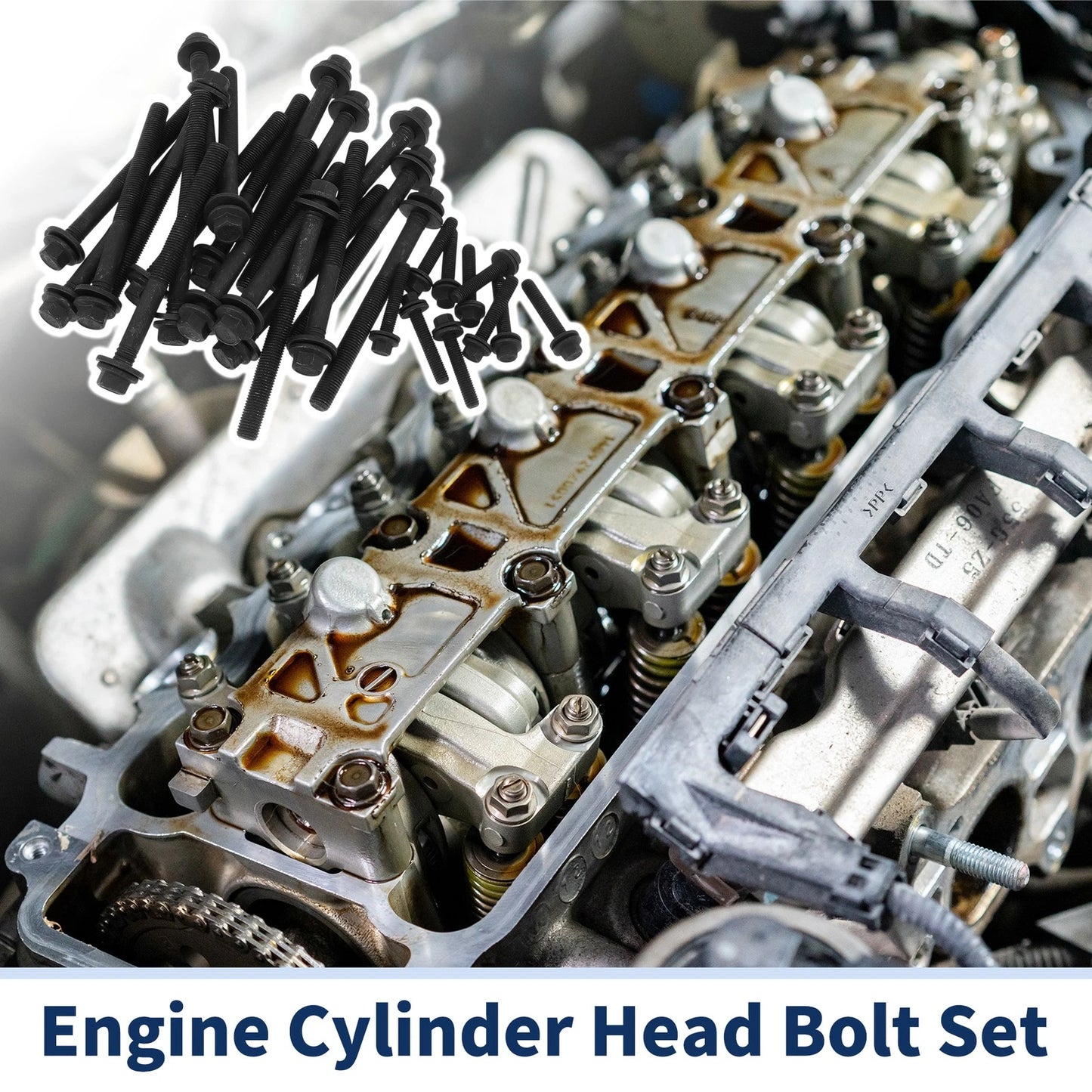 6.2L V8 Engine Cylinder Head Bolt Set for Dodge Challenger (2015-2020)
