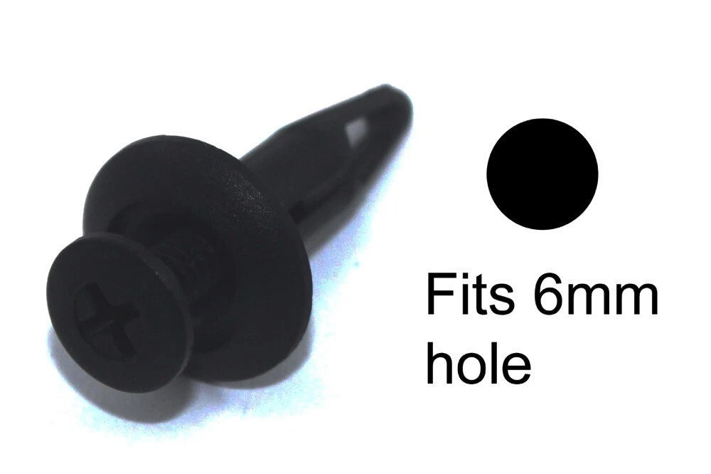 Fairing Clips 10x m6 6mm Plastic Bolt Rivets for Kawasaki Motorcycle