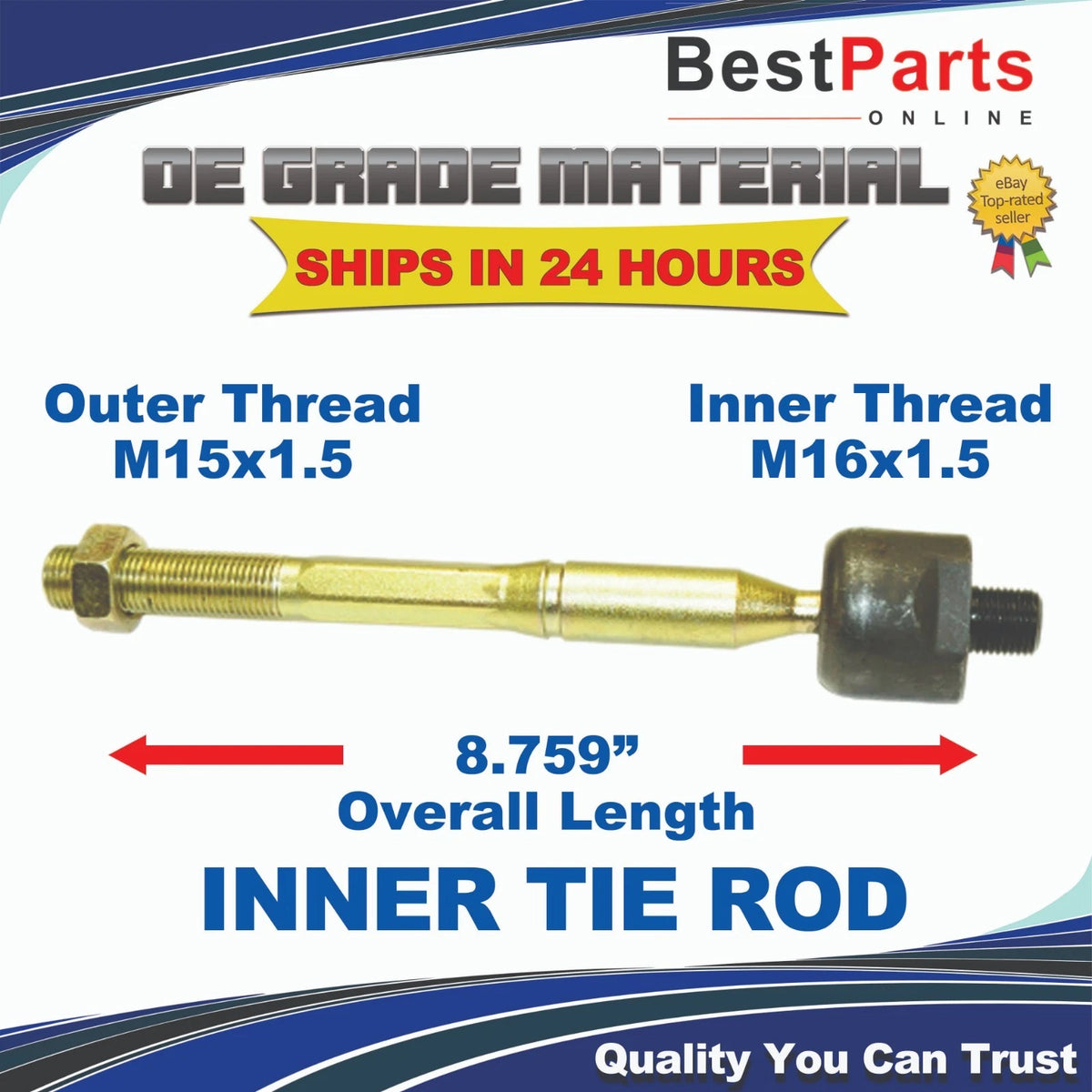 Steering Inner Tie Rod End 1pc for Toyota Camry / Lexus ES350 (2013–2017)