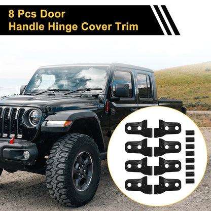 Door Handle Hinge Cover Trim for Jeep Wrangler JL Gladiator (2018-2023)