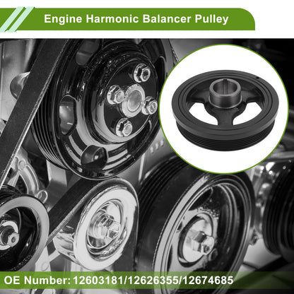 Engine Harmonic Balancer Crankshaft Pulley for Chevrolet Traverse