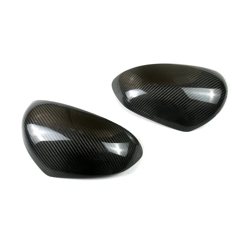 Carbon Fiber Add-on Side Rearview Mirror Cover Caps for Smart Fortwo 2015-2019