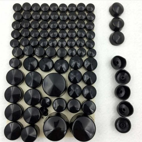 Bolt Caps for Harley Softail Twin Cam 2000-2006 Black