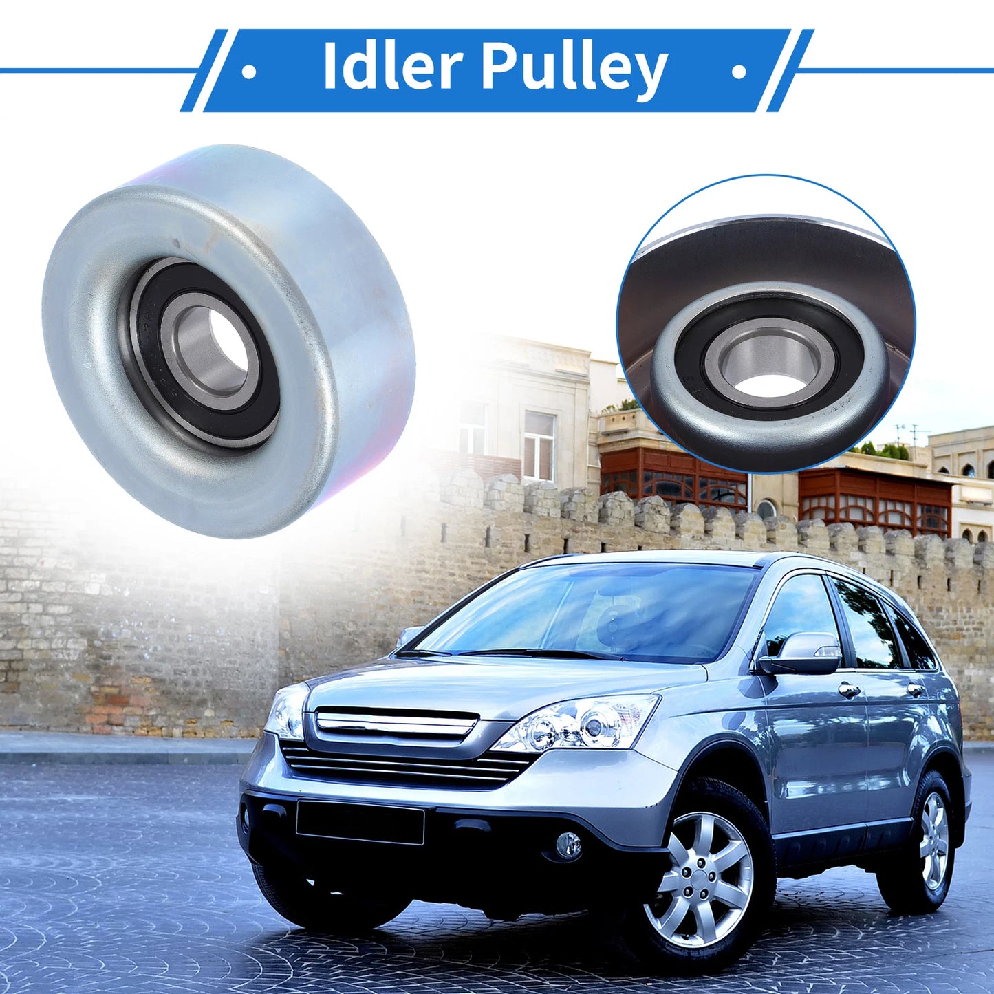 Drive Belt Idler Pulley for Honda Fit (2009-2013) 1 Pc