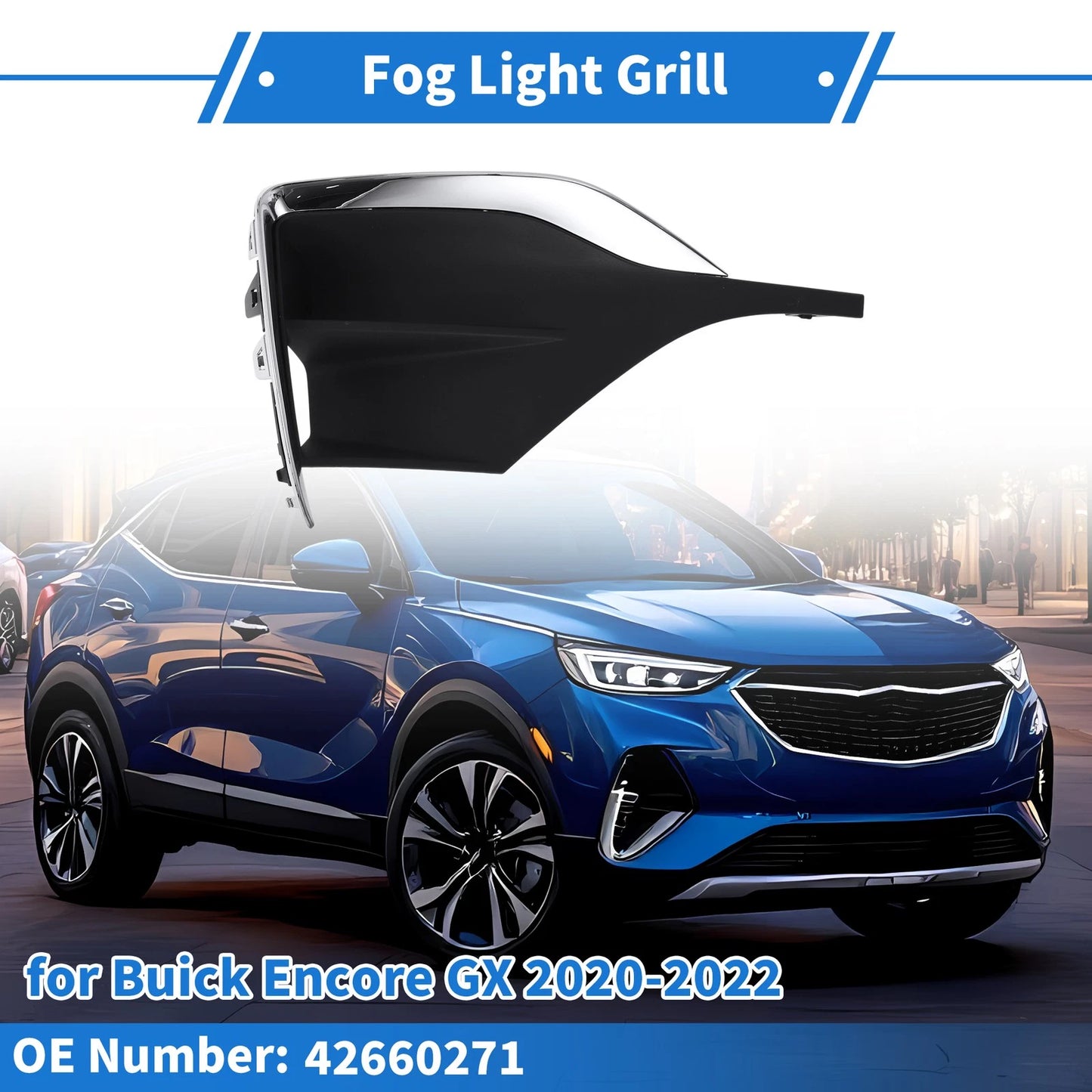 Front Left Fog Light Grill for Buick Encore GX (2020–2022)