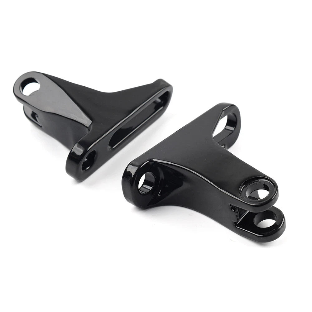 Rear Passenger Footpeg Mini Mount Black for Harley Touring Street Road Glide (93-23)