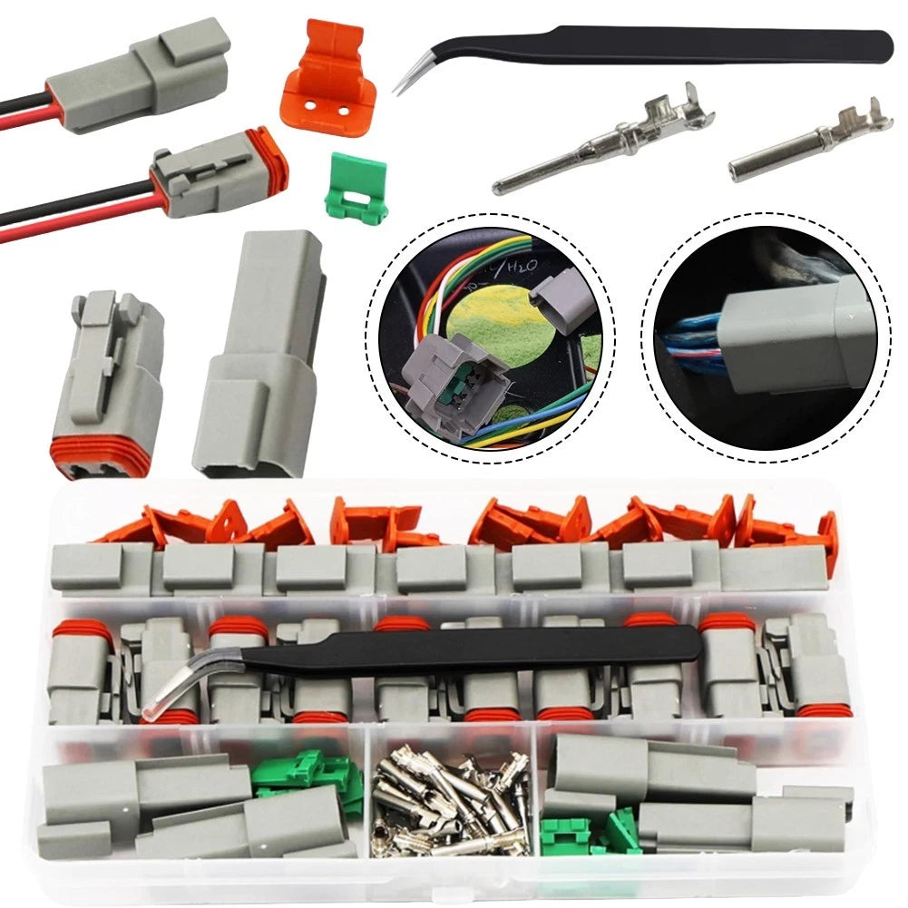 Gray Waterproof Wire Connectors / Set 10 / Universal for Car RV Truck Wiring