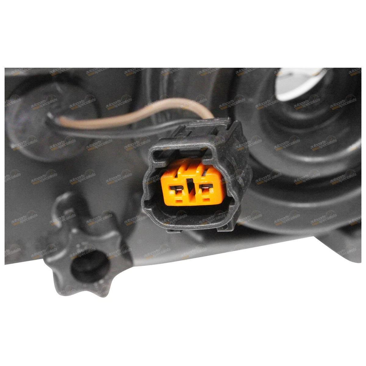 LH+RH Dark Grey Headlights for Ford Falcon AU Series 3 (2001 - 2002)
