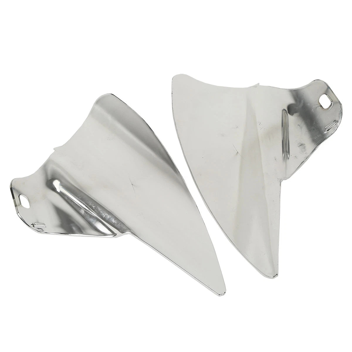 Chrome Saddle Shield Heat Deflectors for Harley Touring Road King (2009-2023)