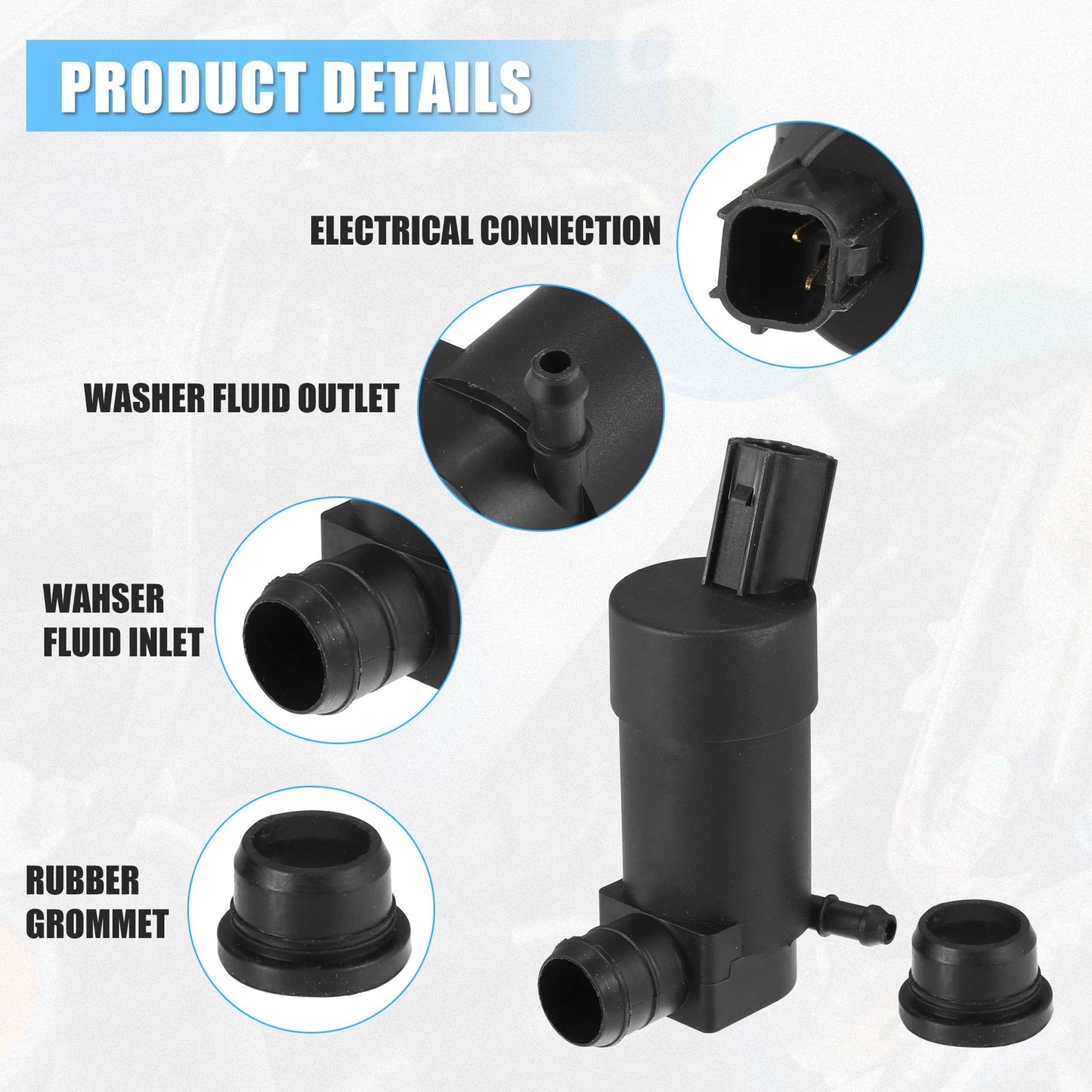 Windshield Washer Pump for VOLVO C70 (2006-2013)