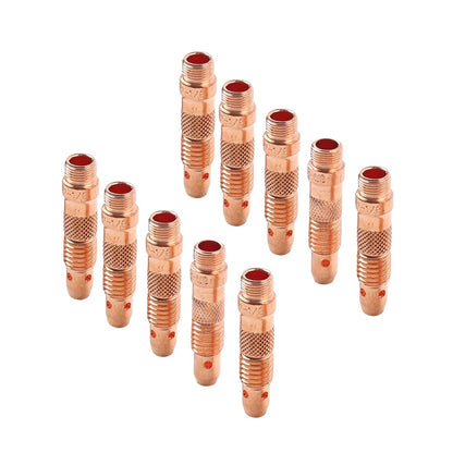 10 x 3.2mm Collet Bodies for WP-17 WP-18 WP-26 Tig Welding Torch