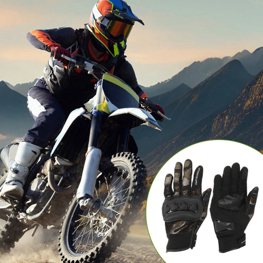 Gloves / XXL / Motorcycle Breathable Leather Full-Finger Outdoor Brown 1 Pair for Make Model