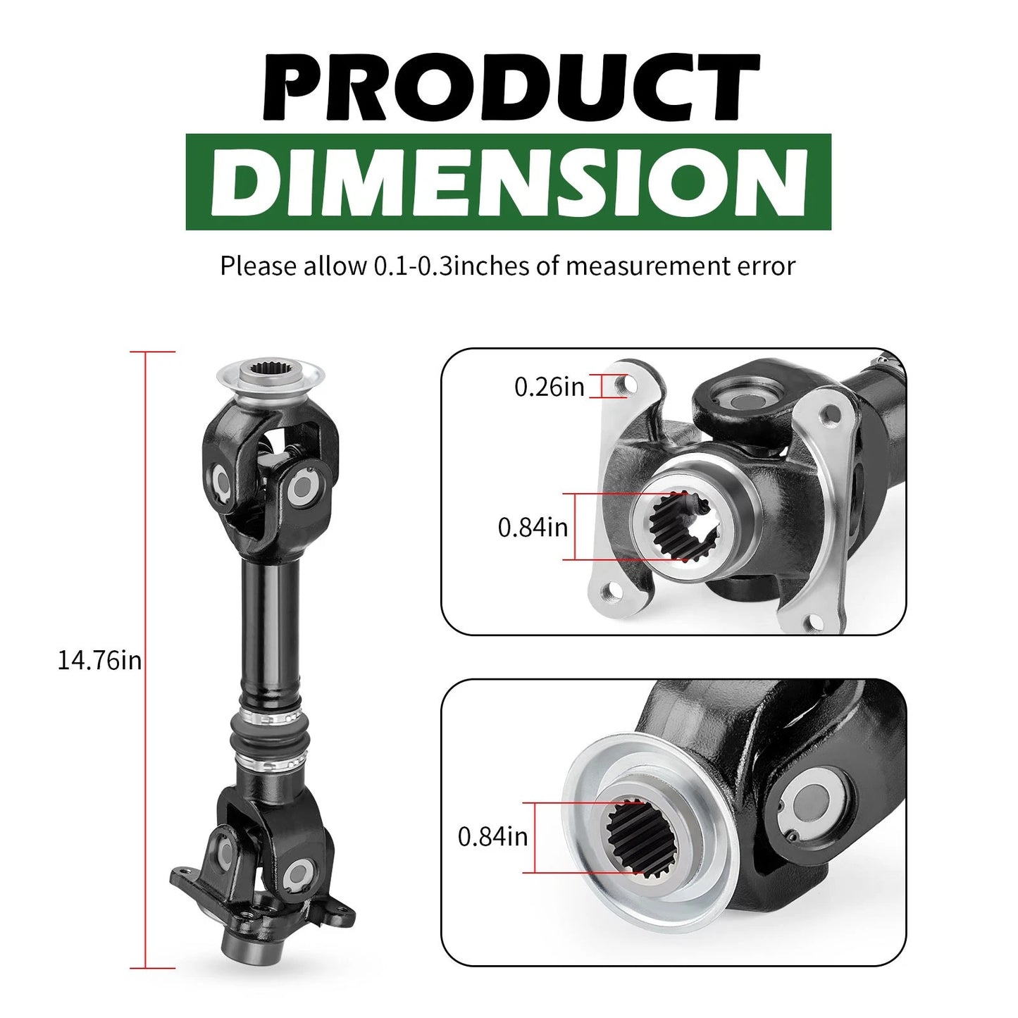 Rear Propeller Drive Shaft for Can-Am Outlander 800 4X4 XT (2006-2008)