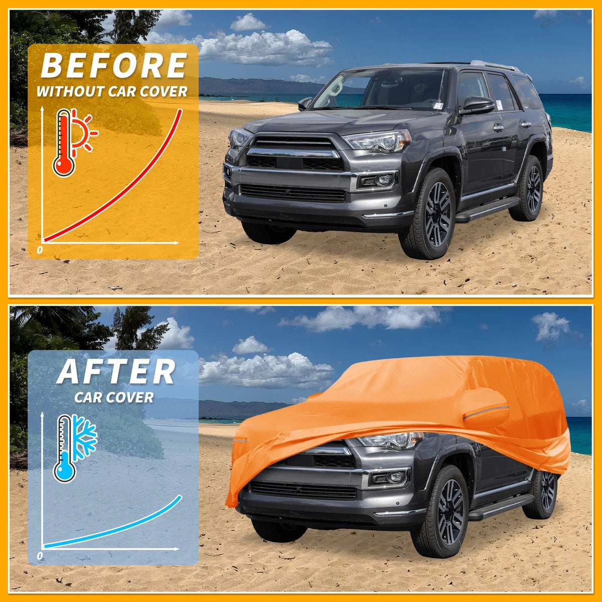 Waterproof All Weather Car Cover for Toyota 4Runner