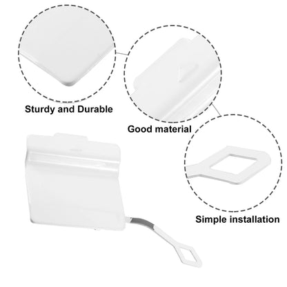 Rear Left Tow Hook Cover for BMW 550i (2011-2013) - White Cap