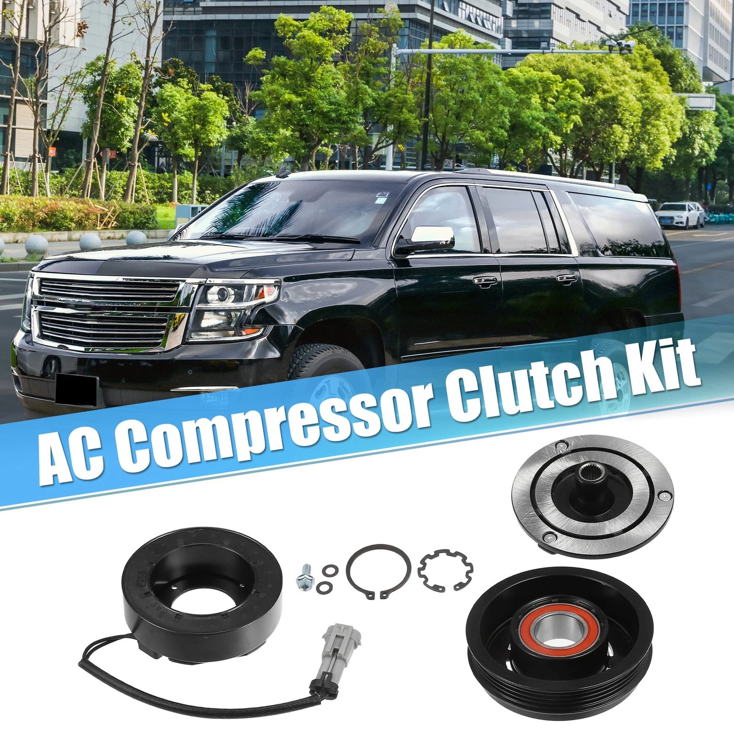 AC Compressor Clutch Replacement for Chevrolet Suburban 1500 5.3L (2000-2014)