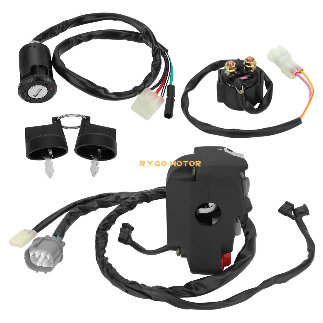 Handlebar Key Starter Relay Switch Kit for Honda Recon TRX250TE (2007–2020)
