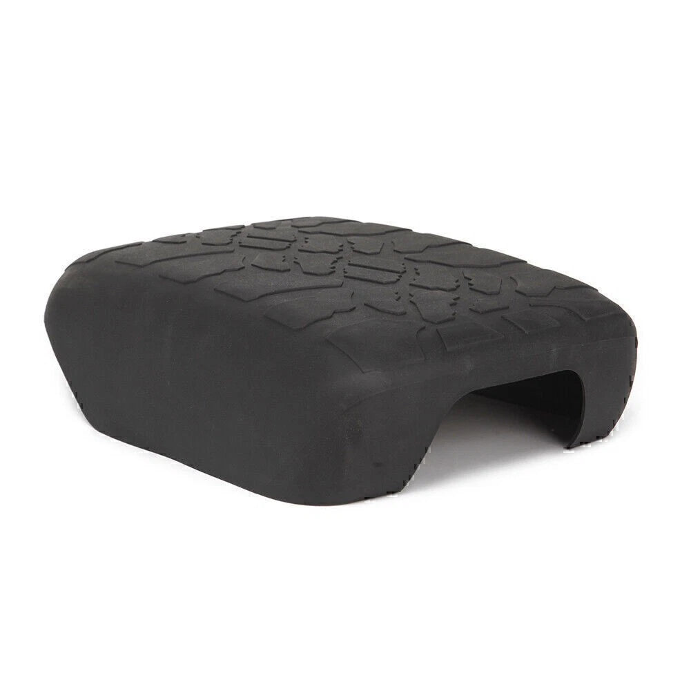 Black Rubber Non-slip Armrest Box Cover Pad for Jeep Wrangler JL (2018-2023)