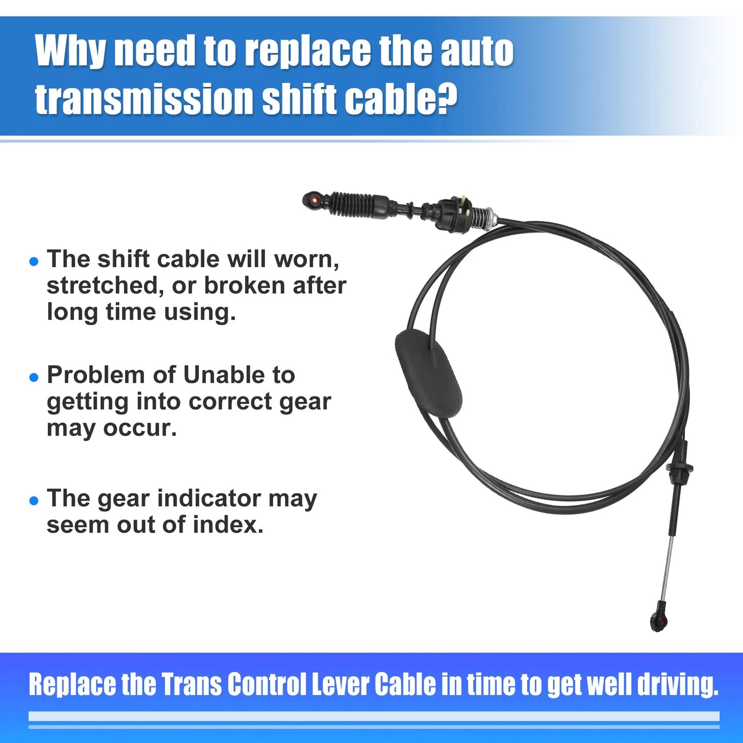 Transmission Gear Shift Cable for Chevrolet Blazer S10 (1997-1997)