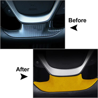 Suede Interior Steering Wheel Lower Cover Trim for Chevrolet Corvette C7 (2014-2019)