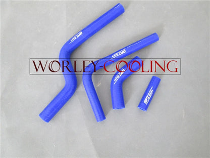 Silicone Radiator Hose Kit for Kawasaki KX250F/KXF250 (2004-2005) Blue