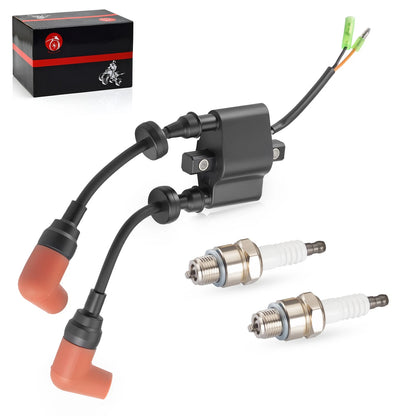 Ignition Coil & Spark Plug for Yamaha Outboard 6-25HP