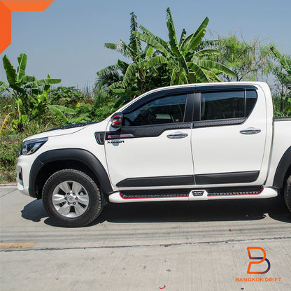 Matte Black Smooth Fender Flare Arch for Toyota Hilux Revo Widebody 18-20