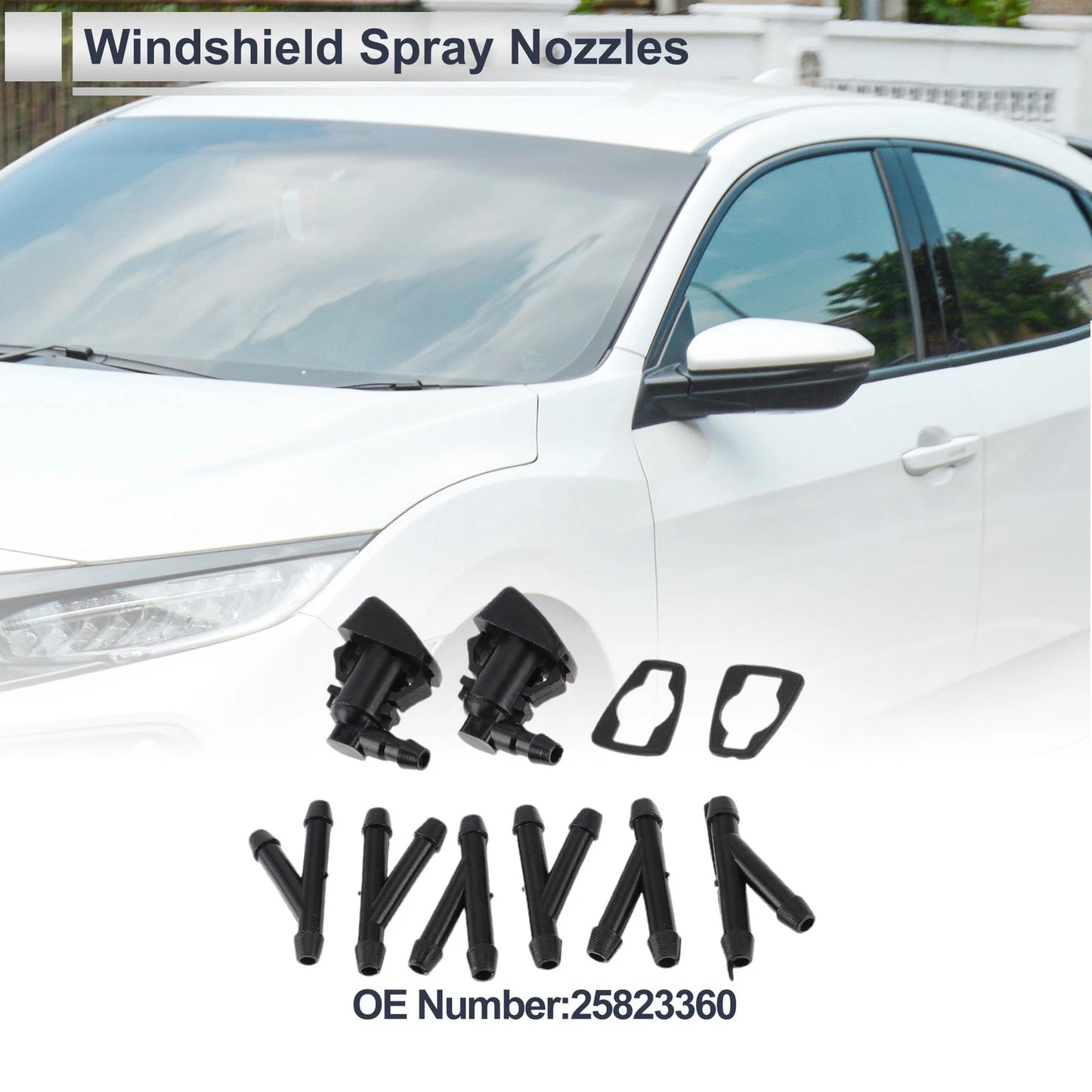 Washer Nozzle 6 Pcs Y Hose Connector for Chevrolet