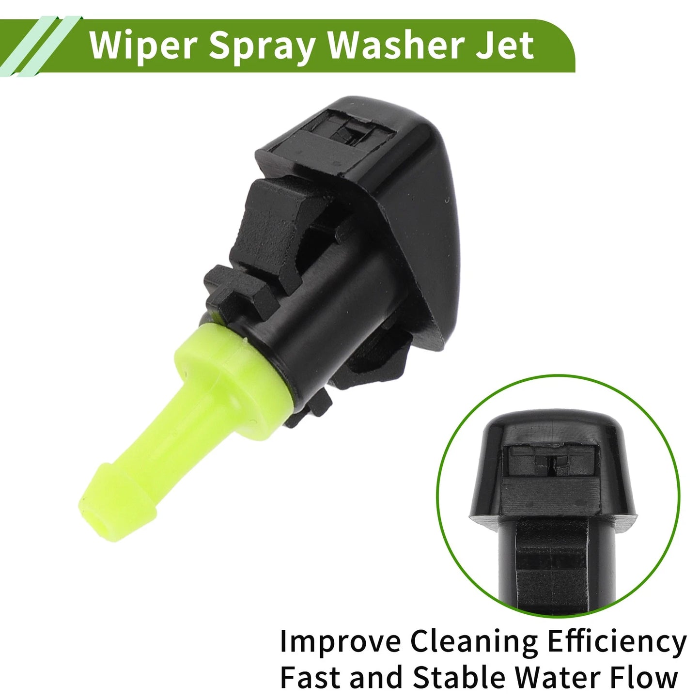 Windshield Washer Nozzle & Hose Connector for Subaru (2008-2014)