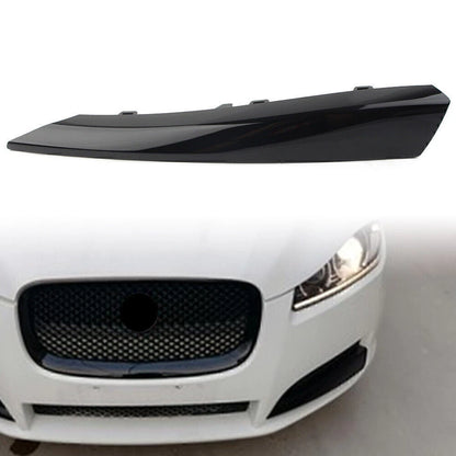 Front Left Bumper Grille Insert Cover for Jaguar XF (2012-2015) Black