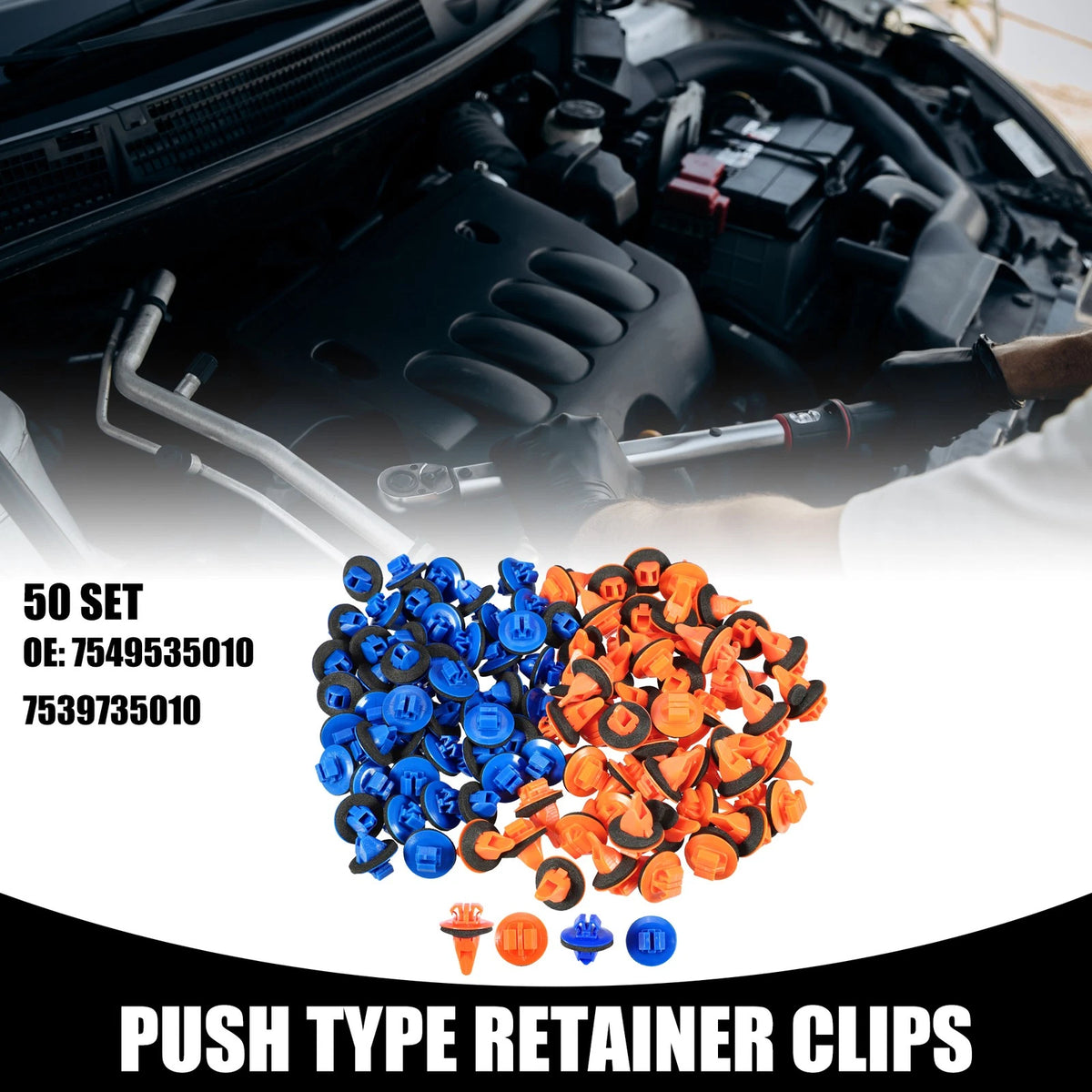 50 x Fender Flare Clips for Toyota 4Runner (2003–2023)