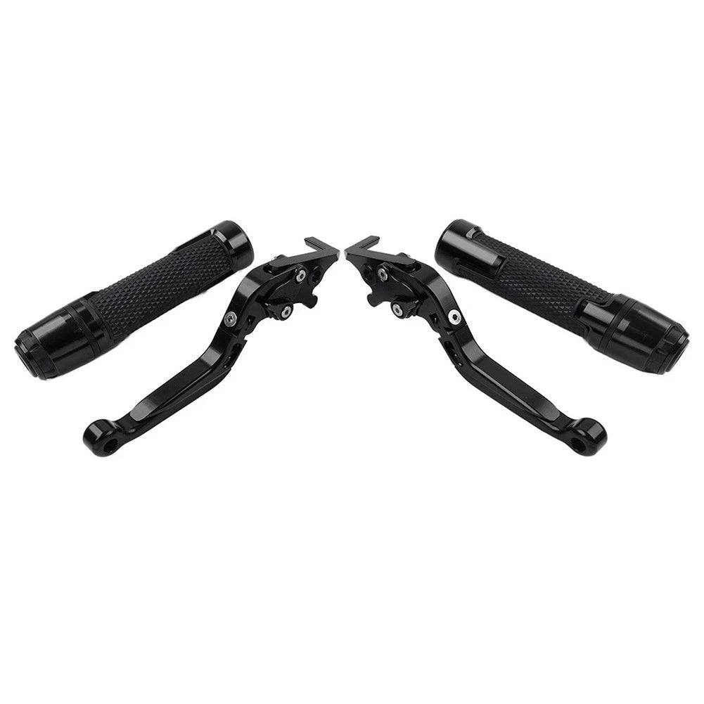 Folding Extendable Brake Clutch Lever Grip Set for Kawasaki ZX6R ZX9R (2000-2002)