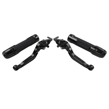 Folding Extendable Brake Clutch Lever Grip Set for Kawasaki ZX6R ZX9R (2000-2002)