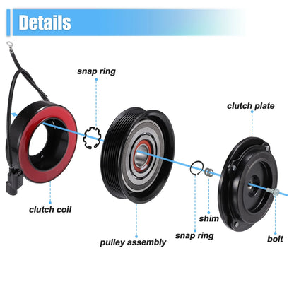 AC Compressor Clutch Set for Honda Accord (2013-2017)