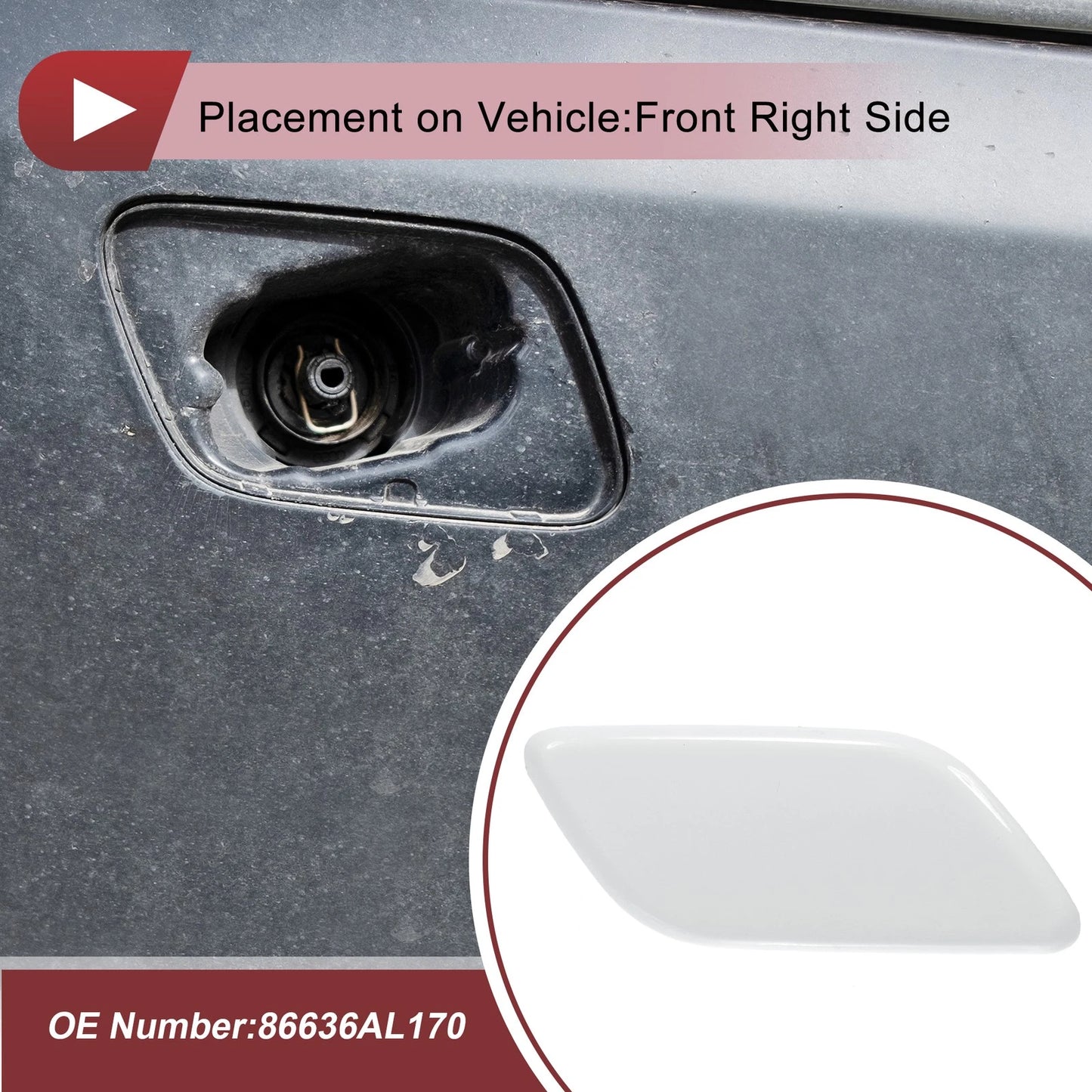 Washer Nozzle Cover Cap for Subaru Outback (2010-2018)