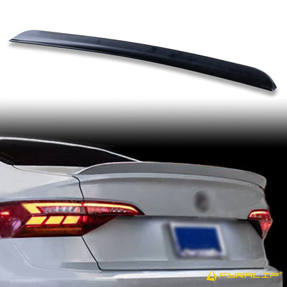 Boot Lip Spoiler for VW Jetta A7 Sedan (2018-2023) Matte Black Unpainted